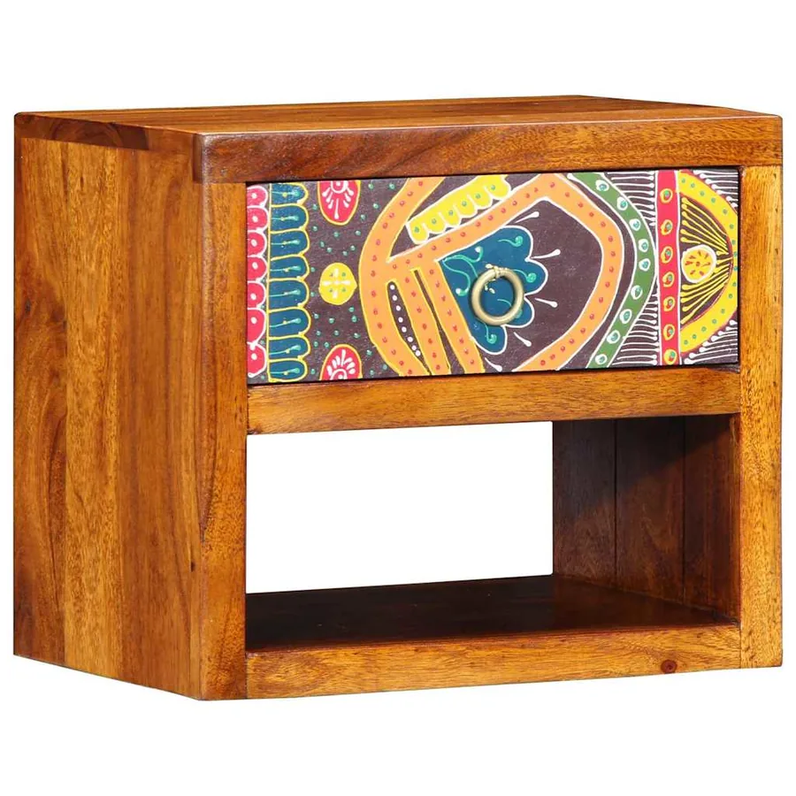 Cabinet de chevet avec tiroir 2 pcs Marron 40 x 35 x 35 cm - 5