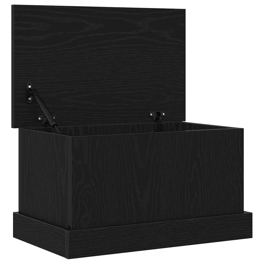 Boîte de Rangement Chêne noir 50 x 30 x 28 cm Bois d'ingénierie - 2