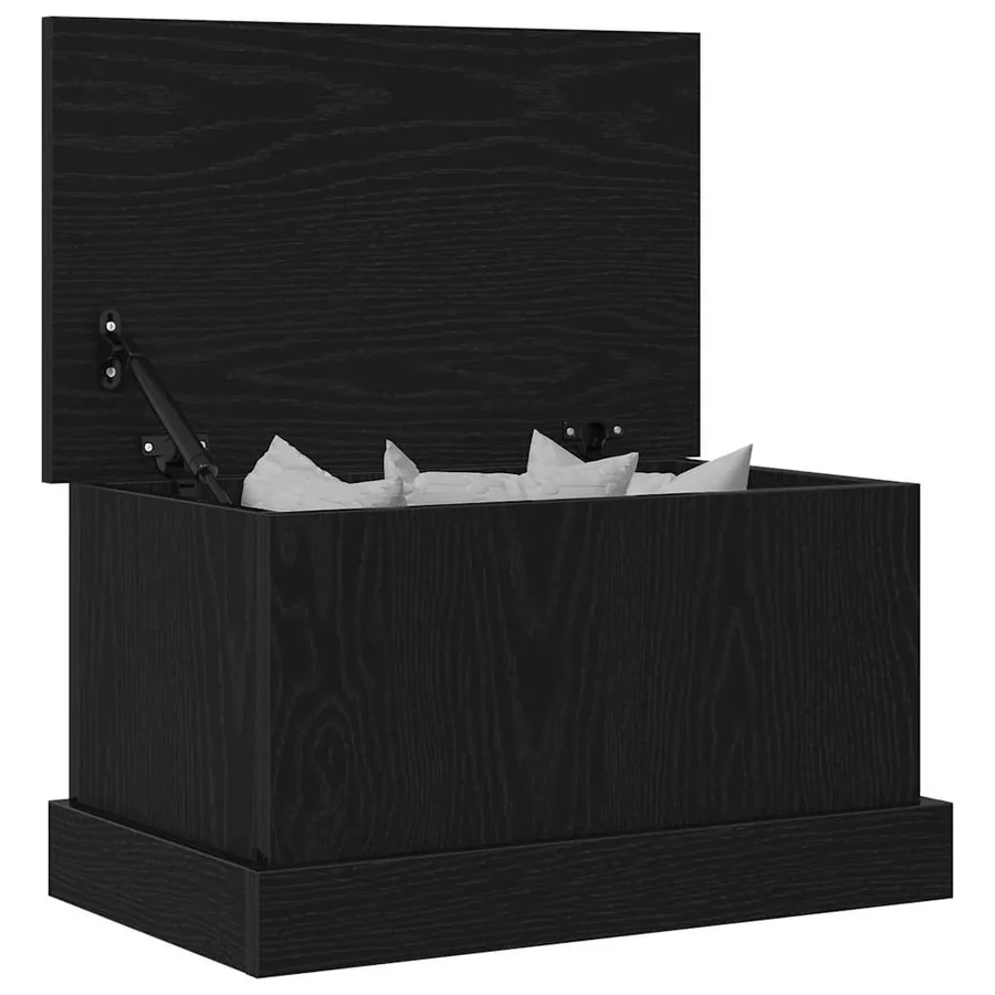 Boîte de Rangement Chêne noir 50 x 30 x 28 cm Bois d'ingénierie - 3