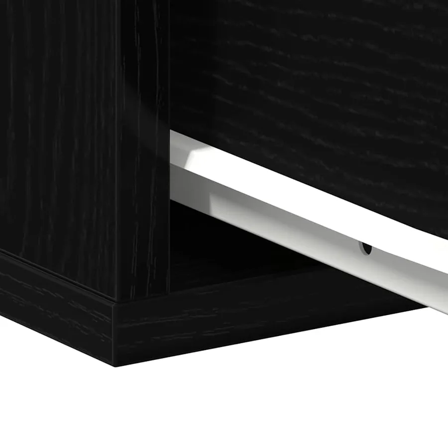 Cabinet de chevet Chêne noir 40 x 30 x 30 cm Bois d'ingénierie - 10