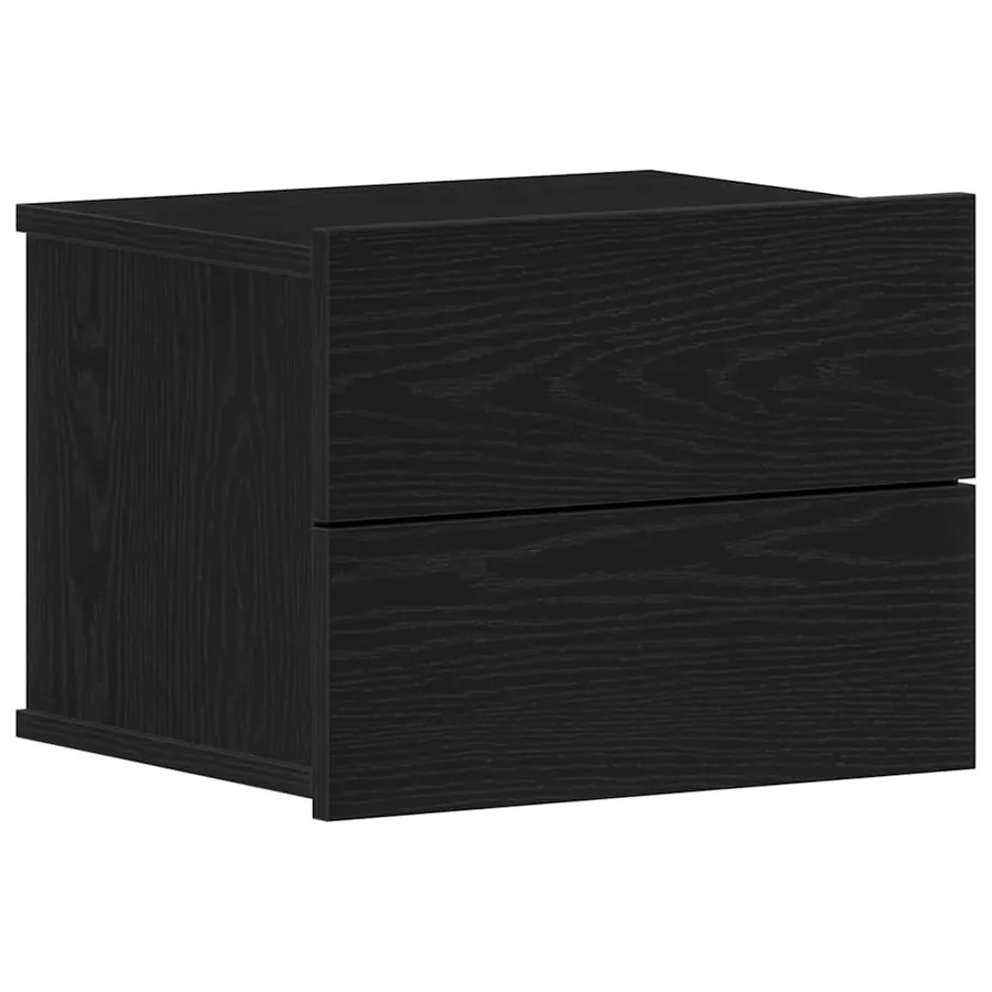 Cabinet de chevet Chêne noir 40 x 30 x 30 cm Bois d'ingénierie - 2