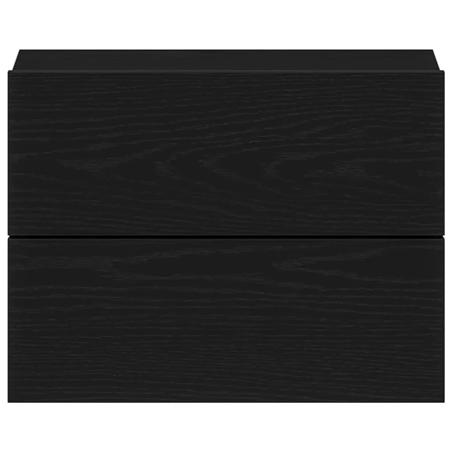 Cabinet de chevet Chêne noir 40 x 30 x 30 cm Bois d'ingénierie - 7