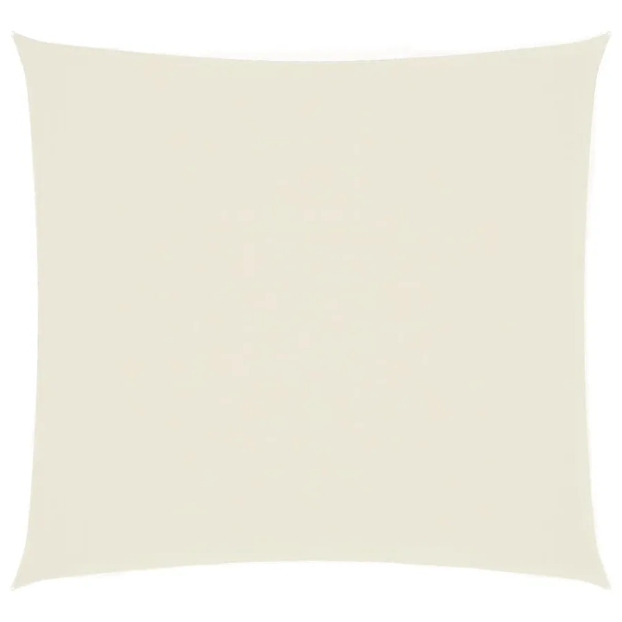 Voile de parasol tissu oxford carré 4,5x4,5 m crème - 2