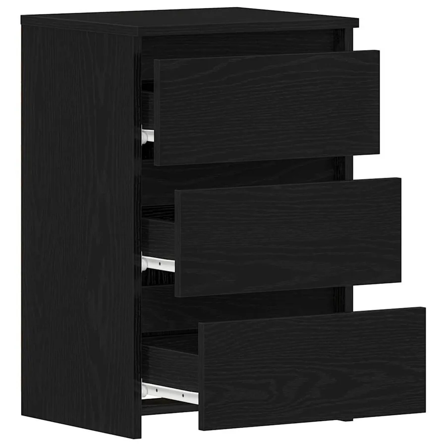 Cabinet de chevet avec tiroir Chêne noir 40 x 35 x 62,5 cm - 5