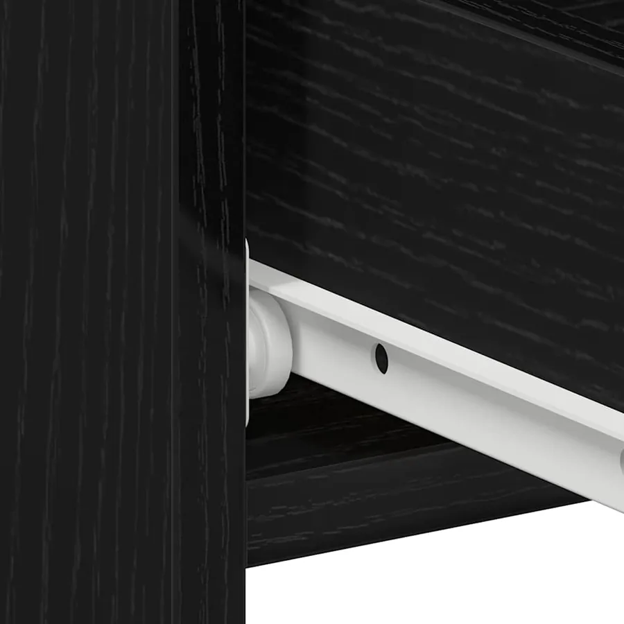 Cabinet de chevet avec tiroir Chêne noir 40 x 35 x 62,5 cm - 8