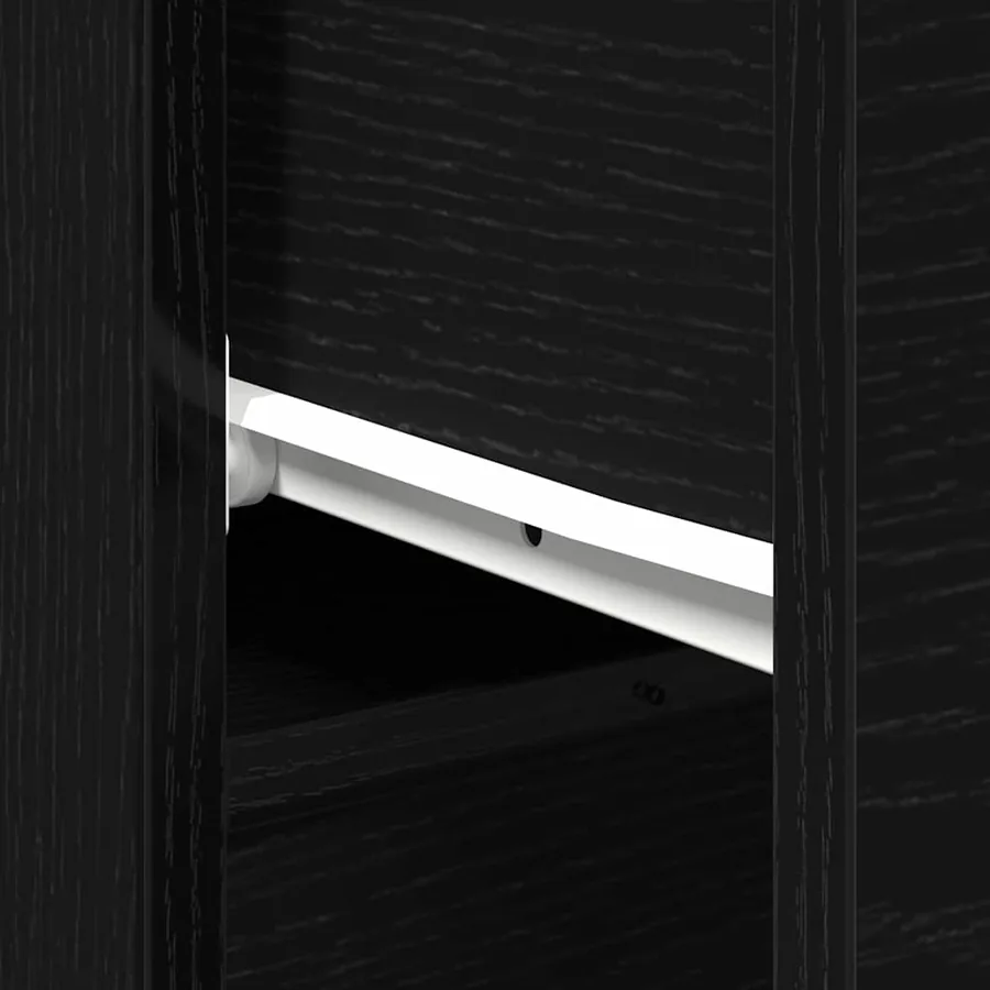 Buffet 2 pcs Chêne noir 30 x 30 x 70 cm Bois d'ingénierie - 8