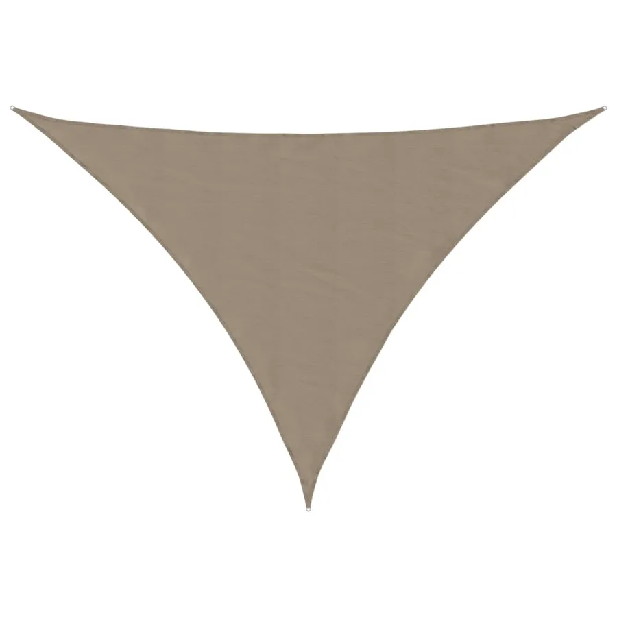 Voile de parasol tissu oxford triangulaire 4x5x6,4 m taupe - 2