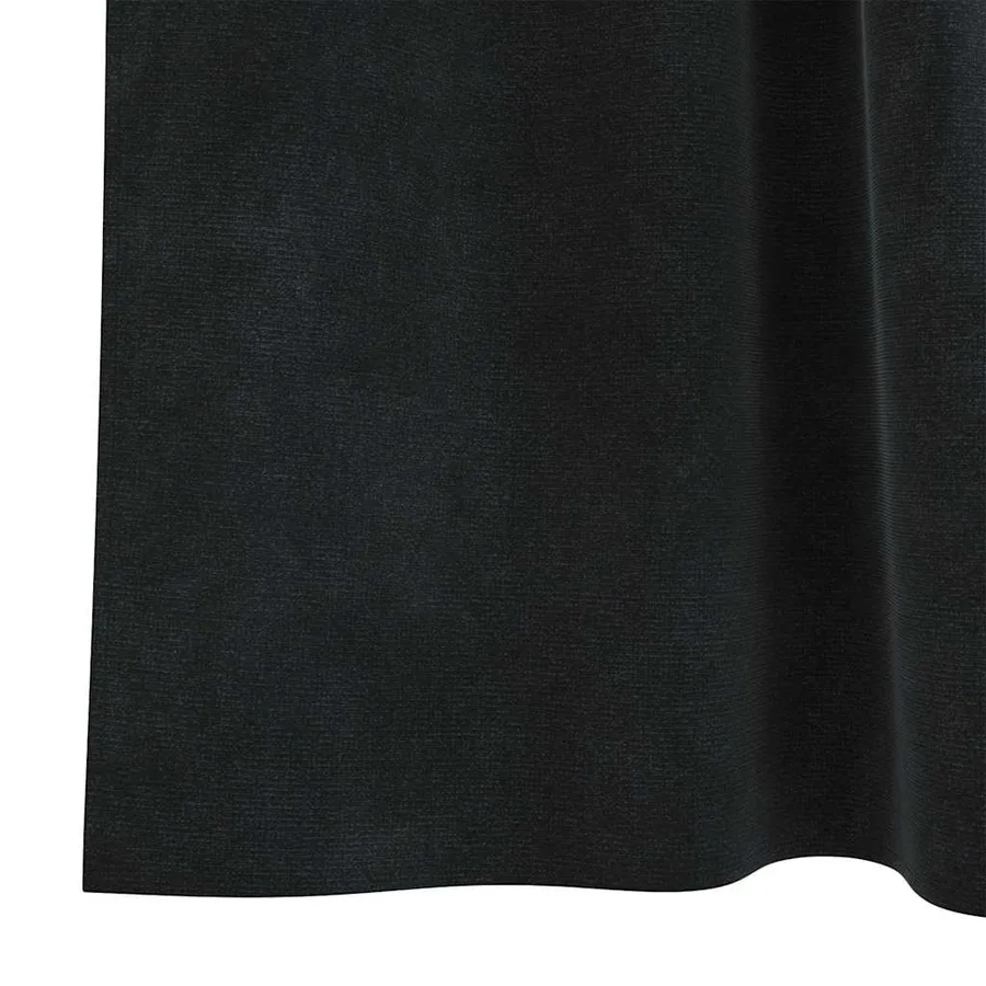 Rideaux occultants 2 pcs Noir 140 x 260 cm Velours - 6
