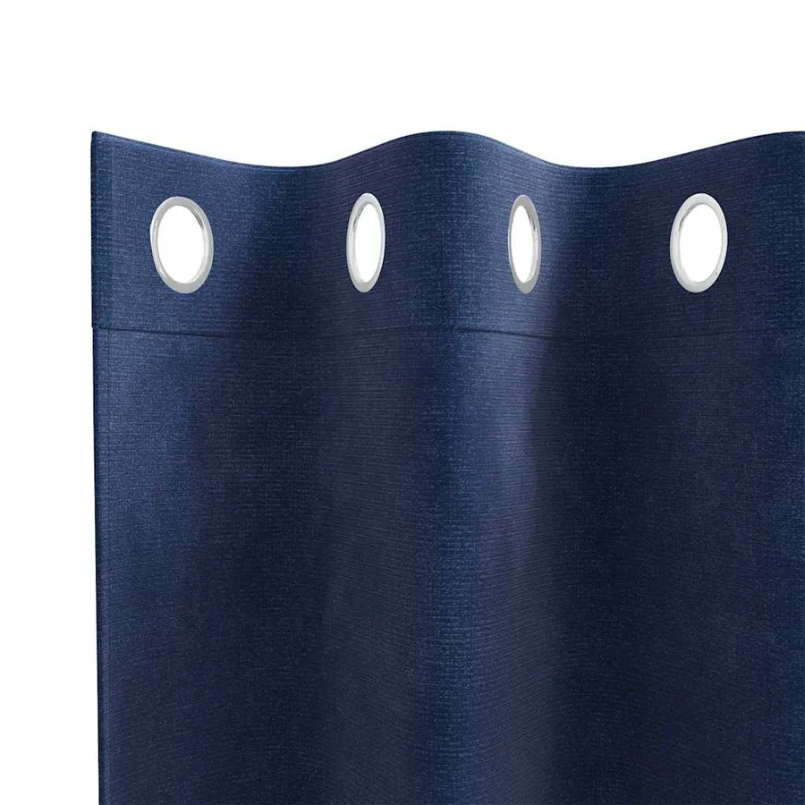 Rideaux occultants 2 pcs Bleu foncé 140 x 175 cm Velours - 5