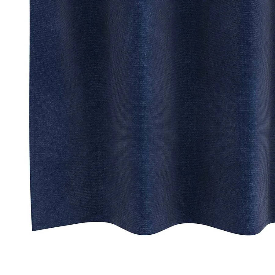 Rideaux occultants 2 pcs Bleu foncé 140 x 175 cm Velours - 6