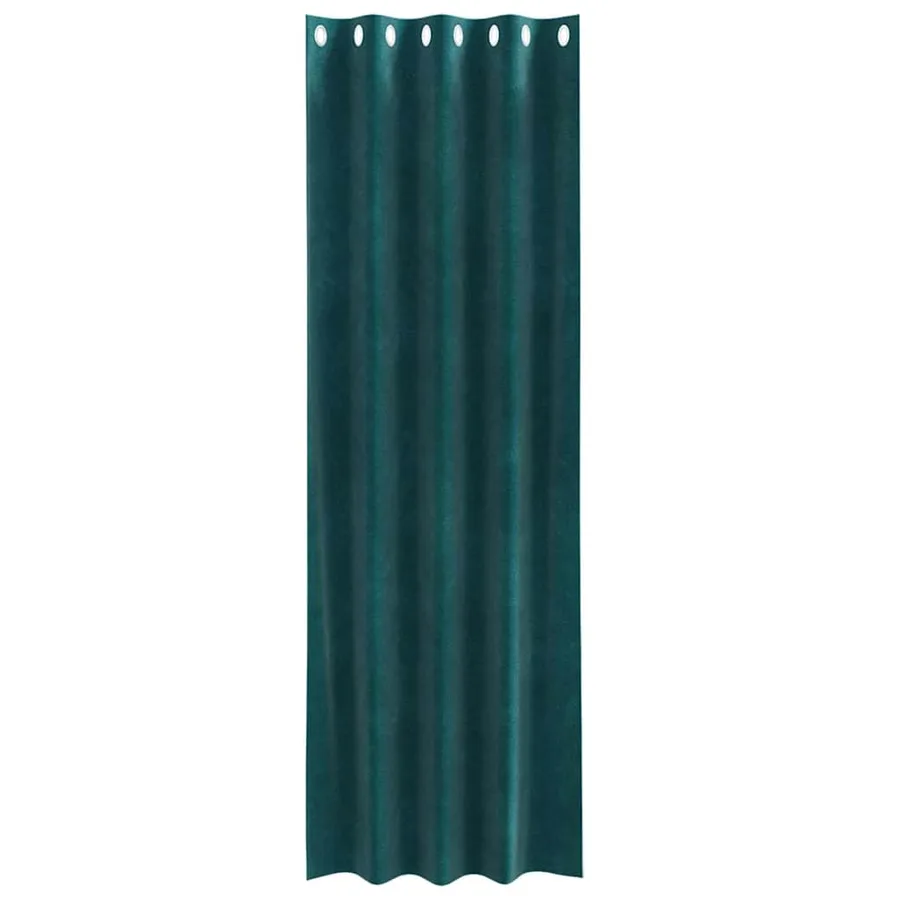 Rideaux occultants 2 pcs Vert foncé 140 x 260 cm Velours - 4