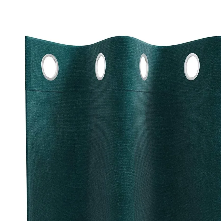 Rideaux occultants 2 pcs Vert foncé 140 x 260 cm Velours - 5