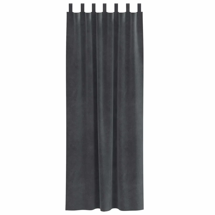 Rideaux occultants 2 pcs Gris clair 140 x 260 cm Velours - 4