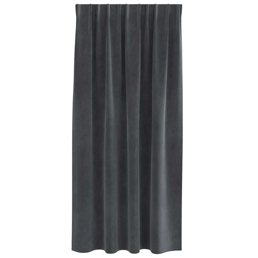 Rideaux occultants 2 pcs Gris clair 140 x 175 cm Velours - 4