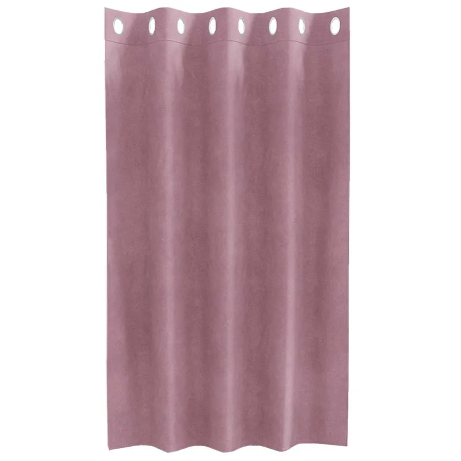 Rideaux occultants 2 pcs Rose foncé 140 x 140 cm Velours - 4