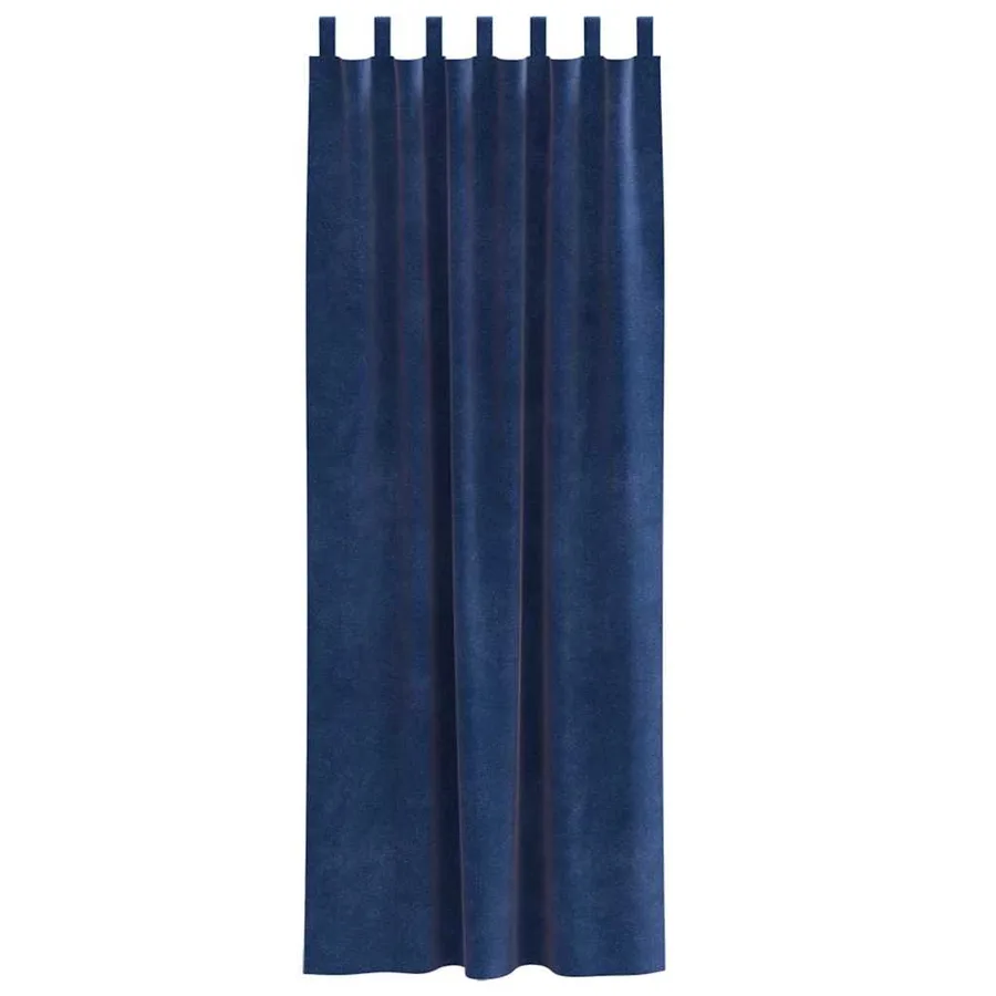 Rideaux occultants 2 pcs Bleu foncé 140 x 245 cm Velours - 4