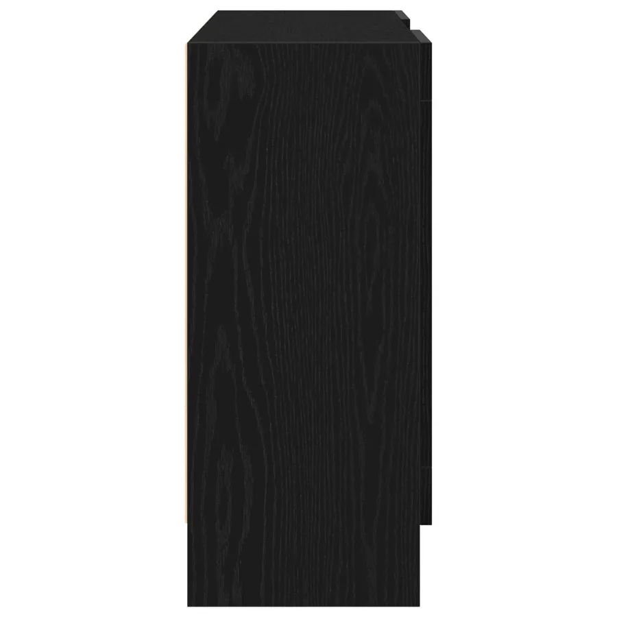 Buffet Chêne noir 120 x 30,5 x 70 cm Bois d'ingénierie - 7