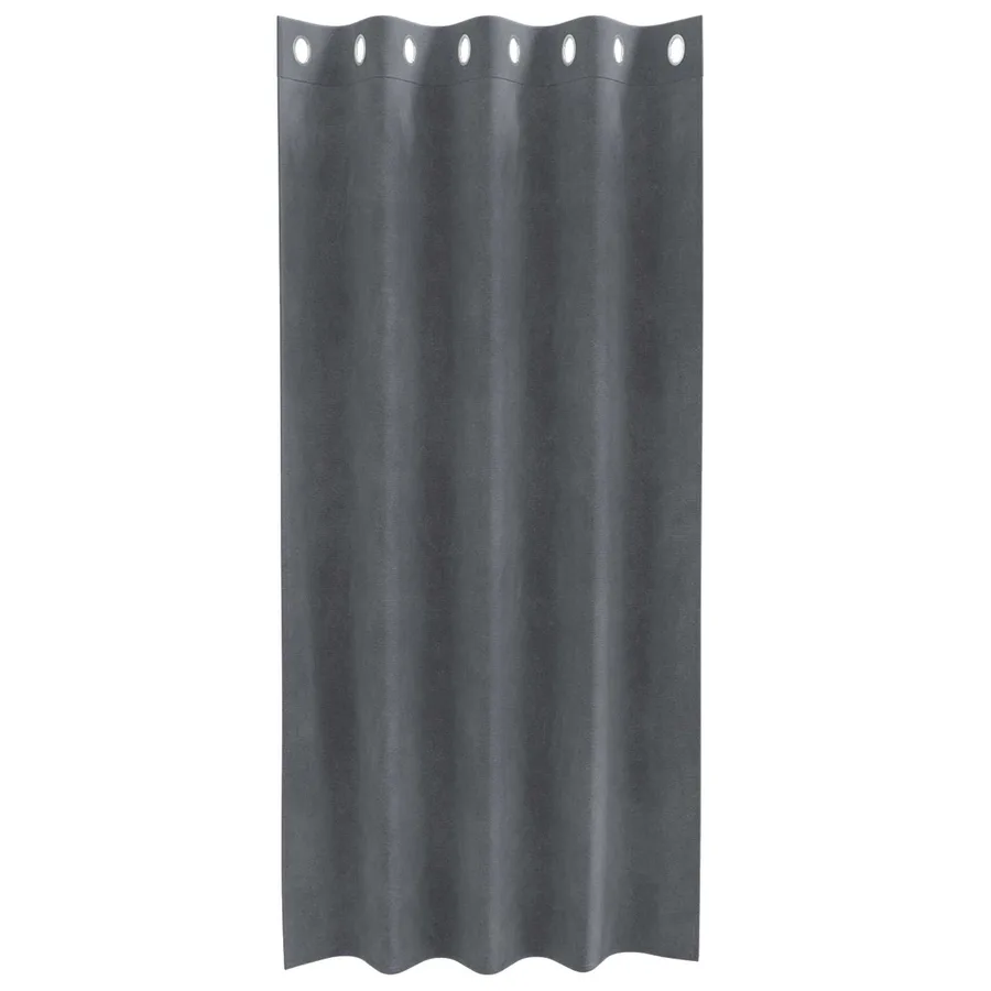 Rideaux occultants 2 pcs Gris clair 140 x 175 cm Velours - 4