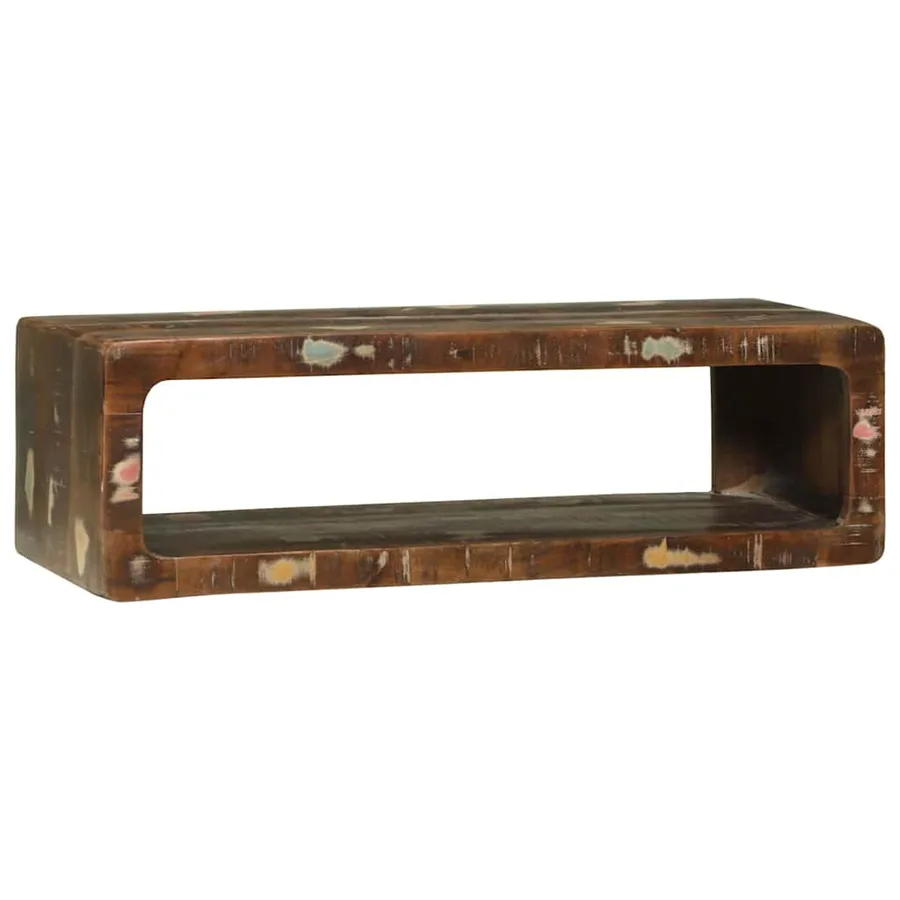 Meuble TV 80 x 30 x 25 cm Bois massif de récupération - 7