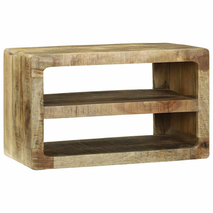 Meuble TV Marron 60 x 32 x 36 cm Bois de manguier massif - 2