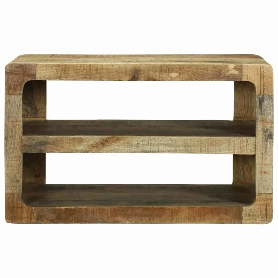 Meuble TV Marron 60 x 32 x 36 cm Bois de manguier massif - 3