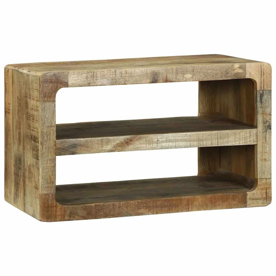 Meuble TV Marron 60 x 32 x 36 cm Bois de manguier massif - 6