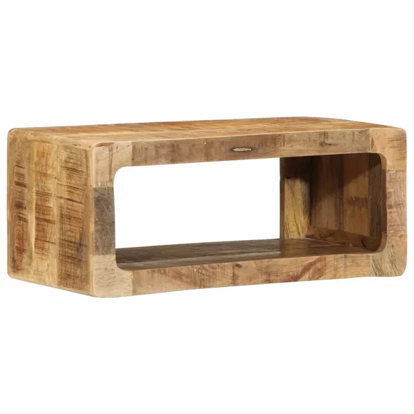 TV Wall Cabinet 60x30x25 cm Solid Wood Rough Mango - Untranslated