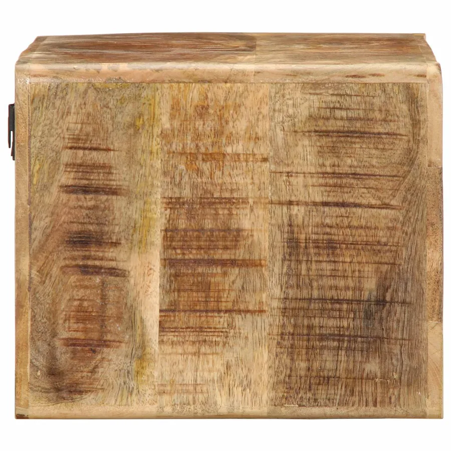 TV Wall Cabinet 60x30x25 cm Solid Wood Rough Mango - Untranslated - 3