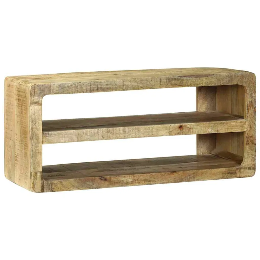 Meuble TV Marron 80 x 32 x 36 cm Bois de manguier massif