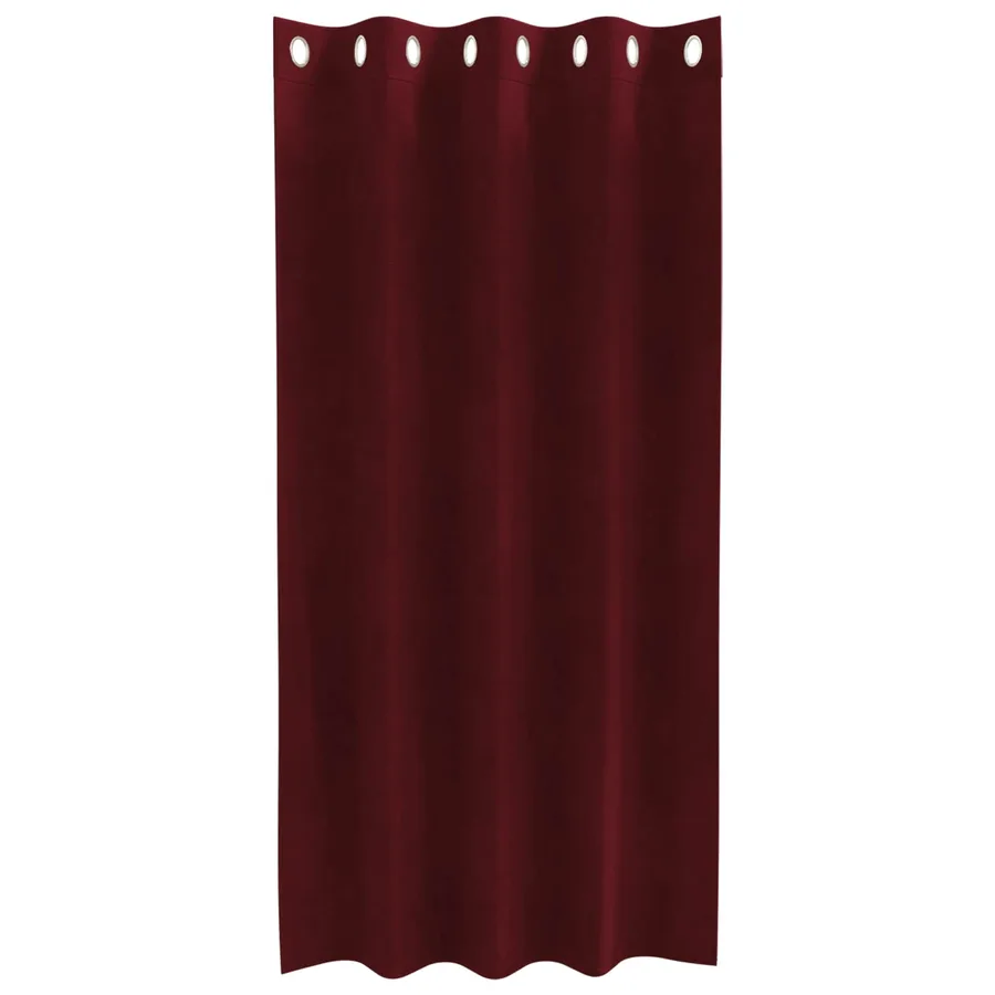 Rideaux occultants 2 pcs Bordeaux 140 x 175 cm Velours - 4