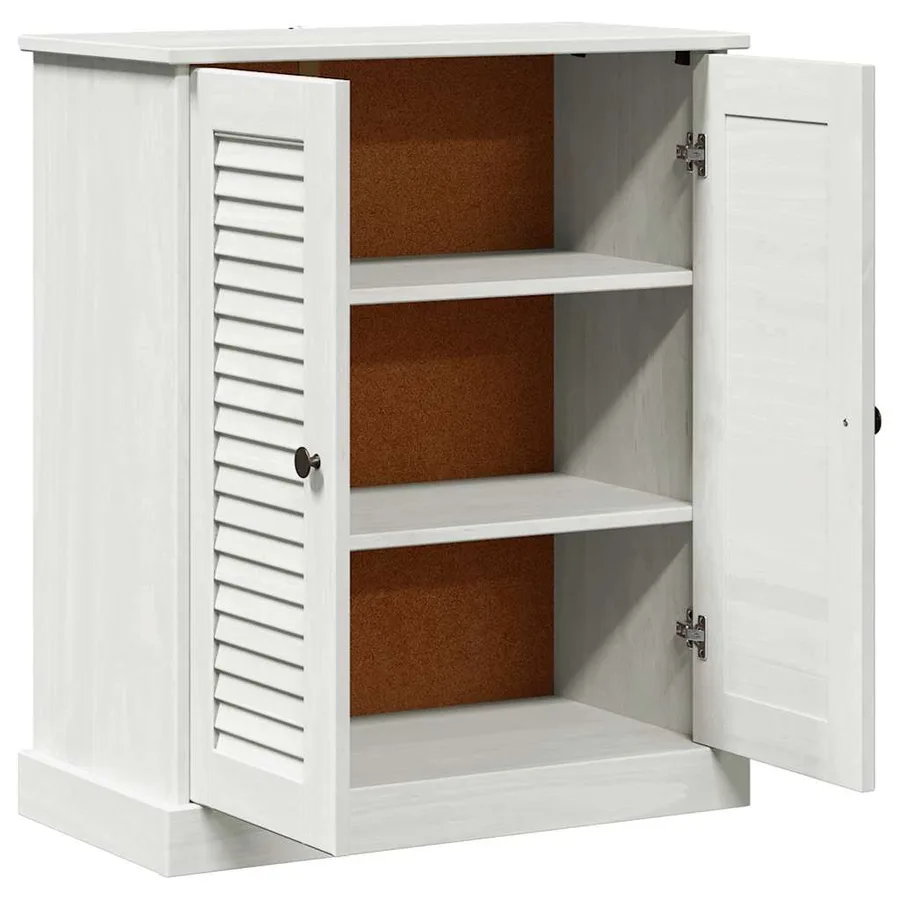 Armoire de salle de bain avec porte VIGO Blanc et Blanc Antique - 5