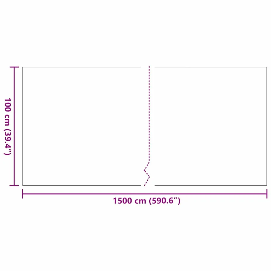 Gazon artificiel 1500 x 100 x 4 cm PP & PE - 9