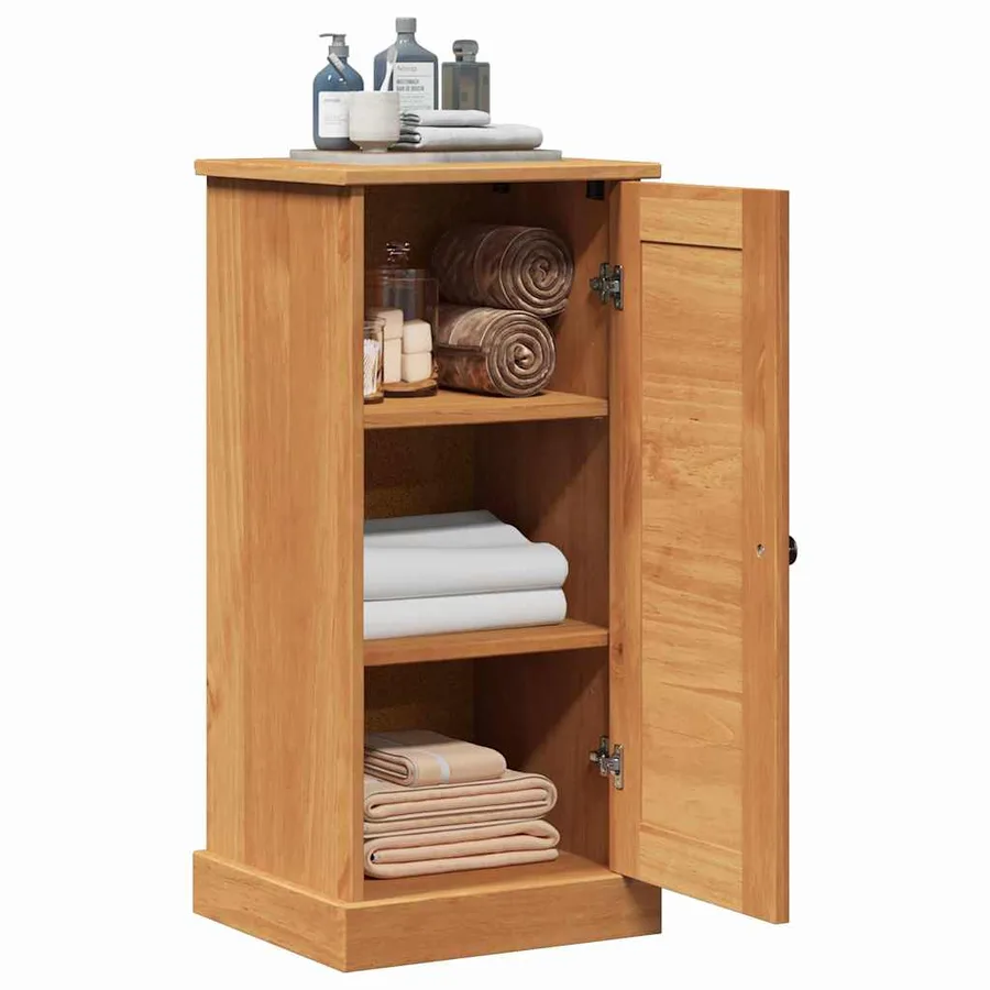 Armoire de salle de bain avec porte VIGO Marron et Marron Miel - 3