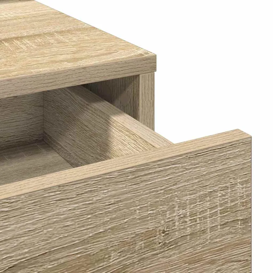 Table de Toilette avec tiroir Chêne Sonoma 100 x 41 x 140 cm - 9