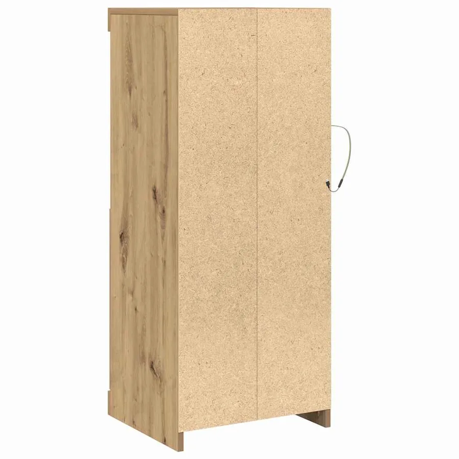 Buffet LED Chêne artisanal 41 x 37 x 100 cm Bois d'ingénierie - 9