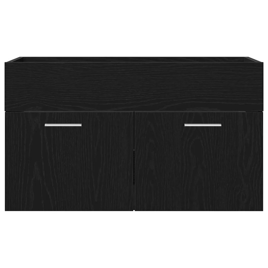 Armoire d'évier Chêne noir 38,5 x 100 x 46 cm Bois d'ingénierie - 7
