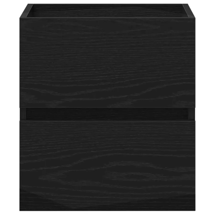 Meuble sous-vasque de salle de bain en chêne noir 41 x 38,5 x 45 cm bois d'ingénierie - 6