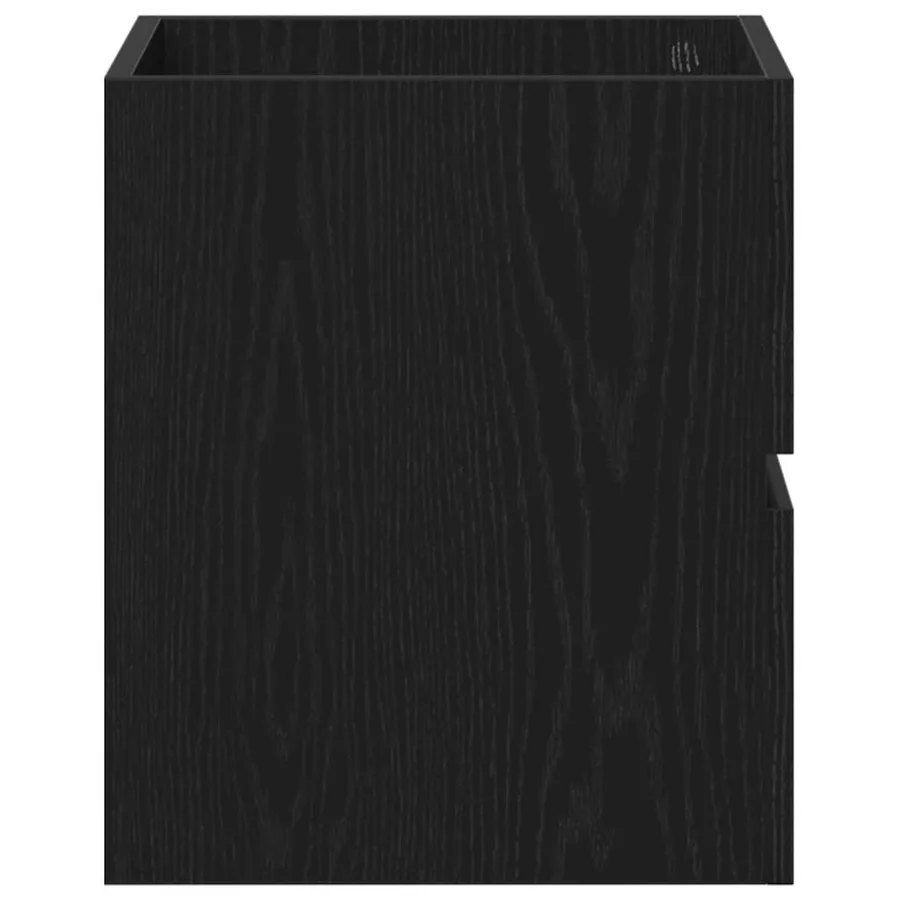 Meuble sous-vasque de salle de bain en chêne noir 41 x 38,5 x 45 cm bois d'ingénierie - 7