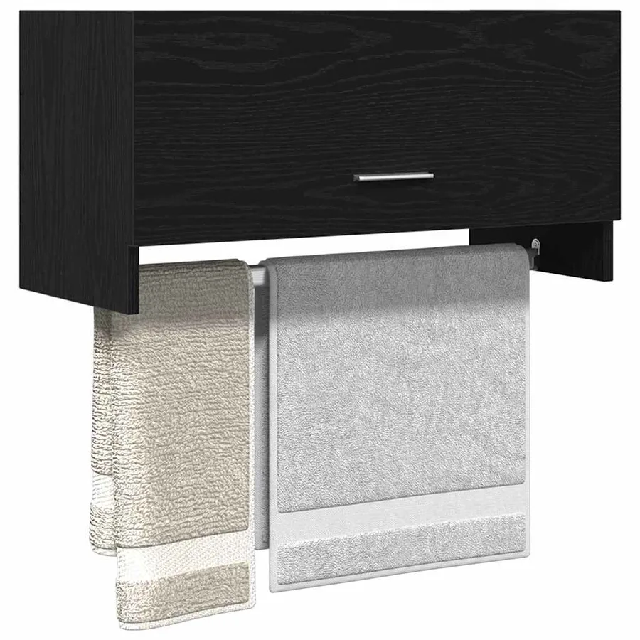 Armoire Chêne noir 70 x 32,5 x 35 cm Bois d'ingénierie - 3