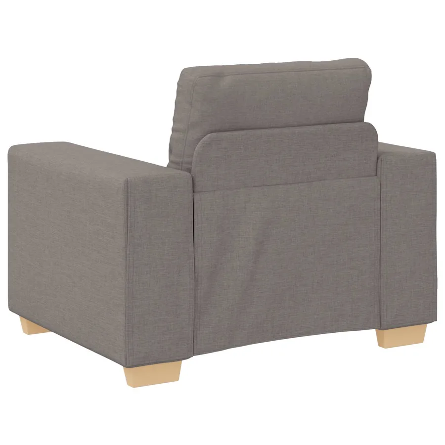Canapé 3 pcs Taupe 221 x 80 x 80 cm Tissu en lin mélangé - 7