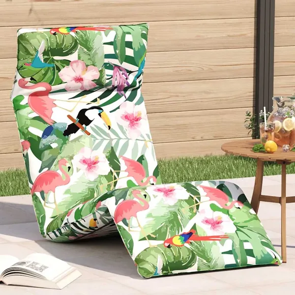 Transat pliant multicolore 175 x 54 x 8,5 cm tissu Oxford