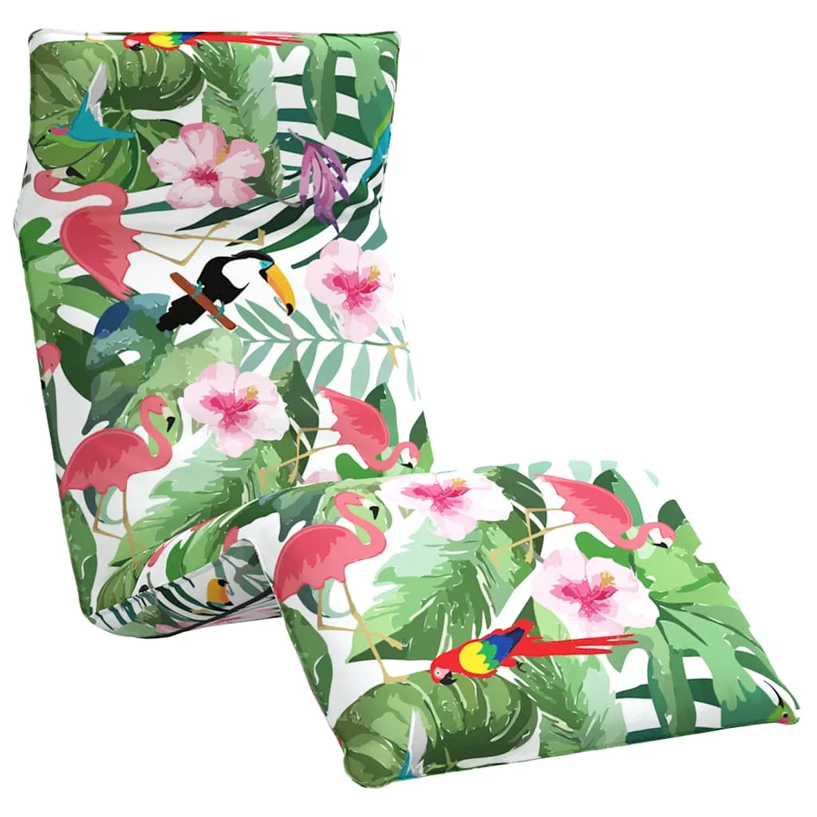Transat pliant multicolore 175 x 54 x 8,5 cm tissu Oxford - 2