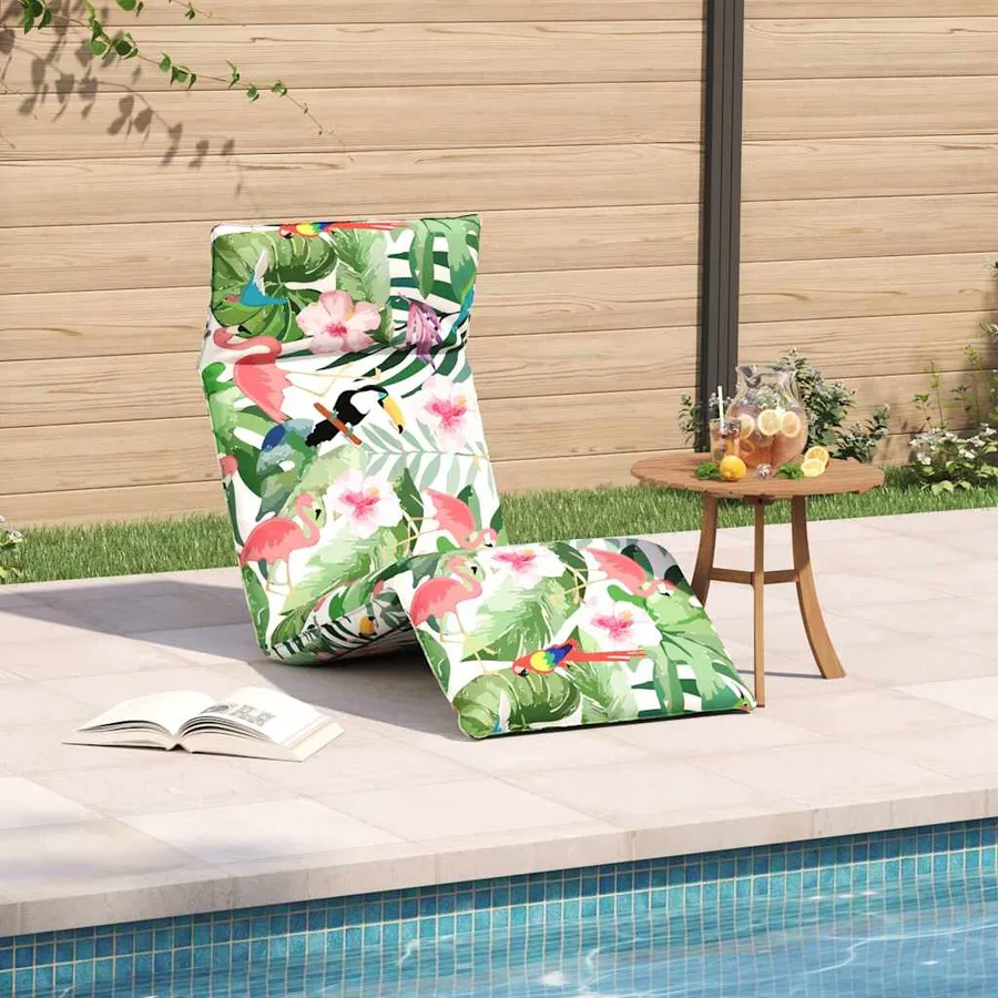 Transat pliant multicolore 175 x 54 x 8,5 cm tissu Oxford - 3