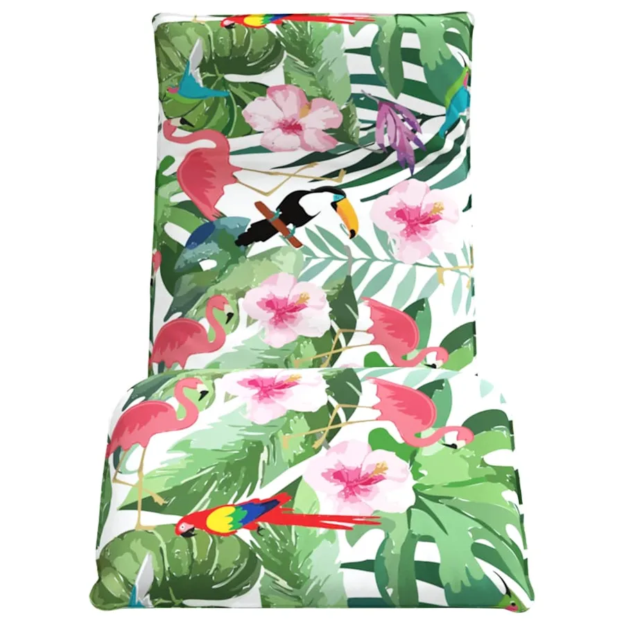 Transat pliant multicolore 175 x 54 x 8,5 cm tissu Oxford - 4