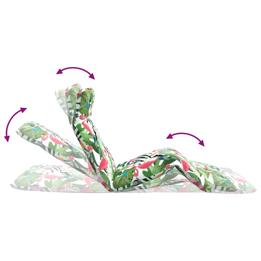 Transat pliant multicolore 175 x 54 x 8,5 cm tissu Oxford - 8
