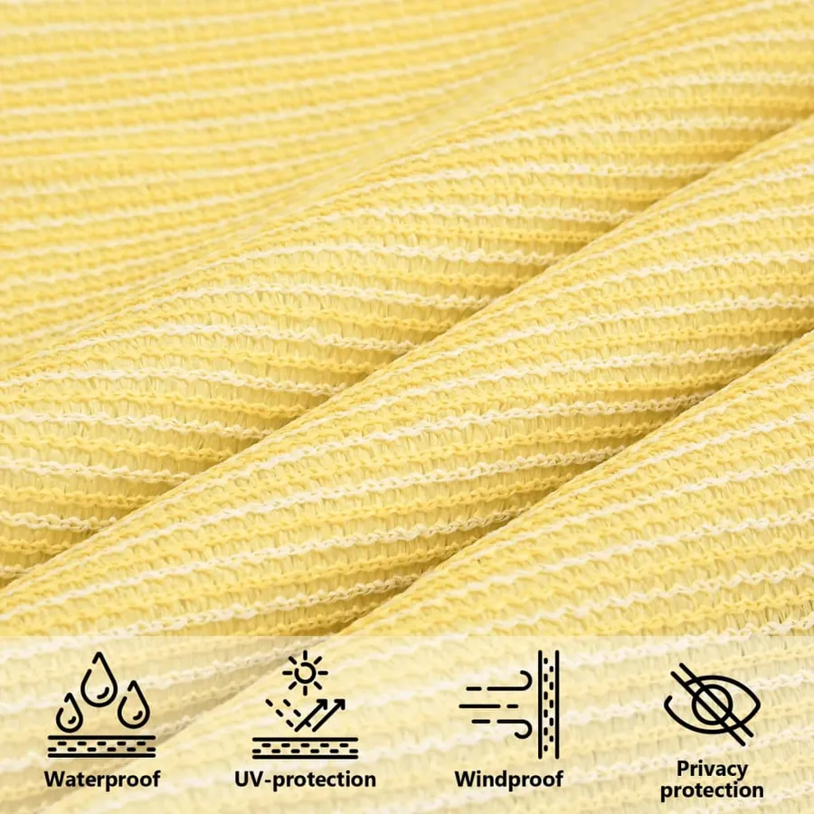 Voile d'ombrage 160 g/m² Beige 4x4x4 m PEHD - 7