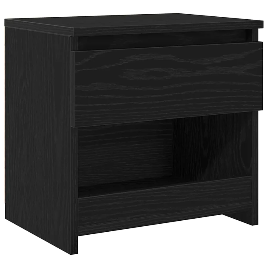 Cabinet de chevet Chêne noir 40 x 30 x 39 cm Bois d'ingénierie - 2
