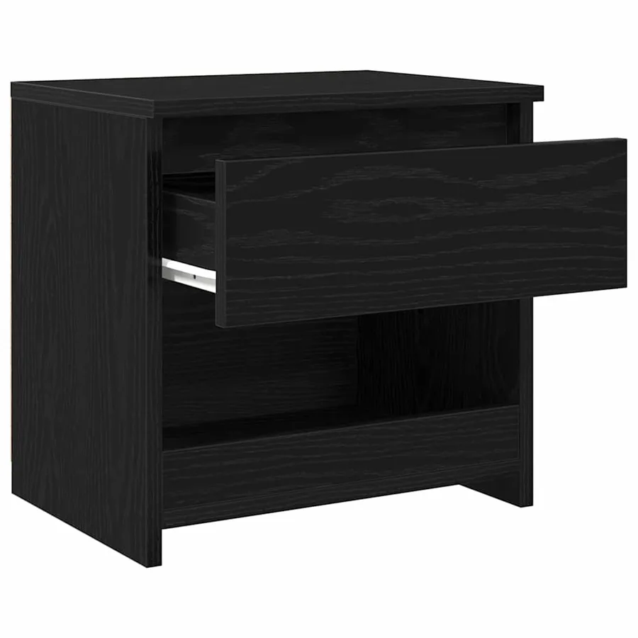 Cabinet de chevet Chêne noir 40 x 30 x 39 cm Bois d'ingénierie - 5
