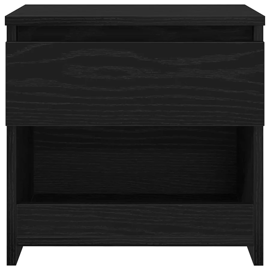 Cabinet de chevet Chêne noir 40 x 30 x 39 cm Bois d'ingénierie - 6