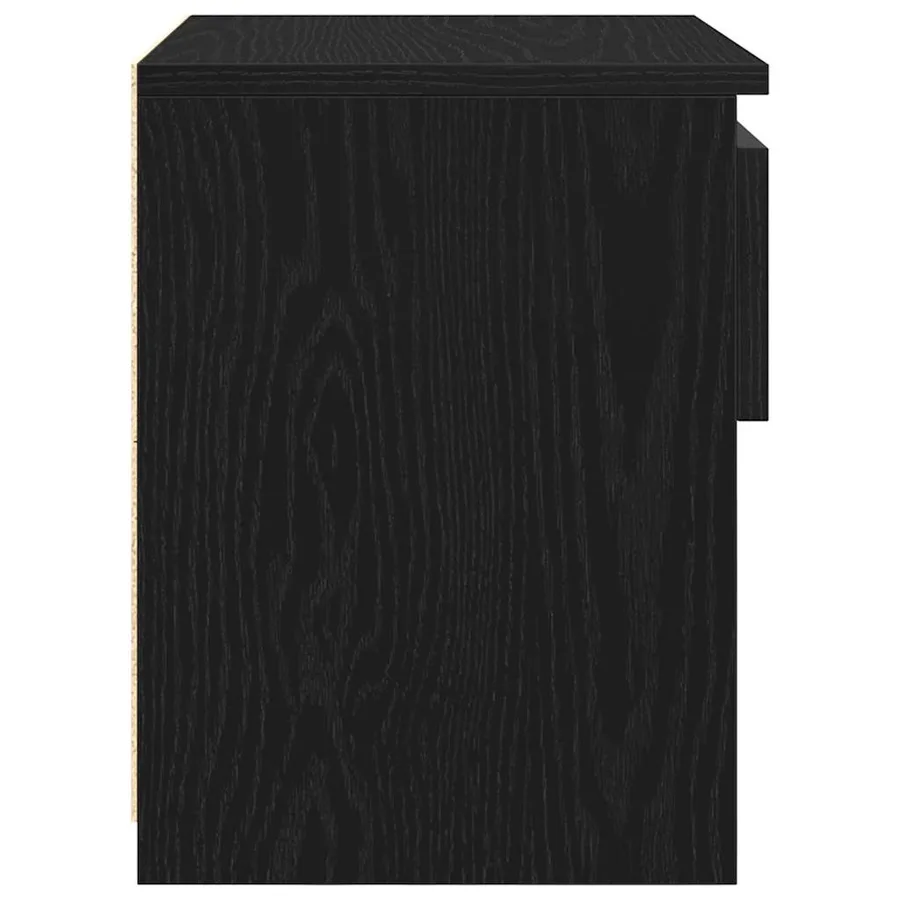 Cabinet de chevet Chêne noir 40 x 30 x 39 cm Bois d'ingénierie - 7